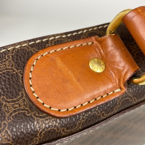 Celine Macadam Pattern Business Bag Coated Canvas Brown - Picture 4 of 7